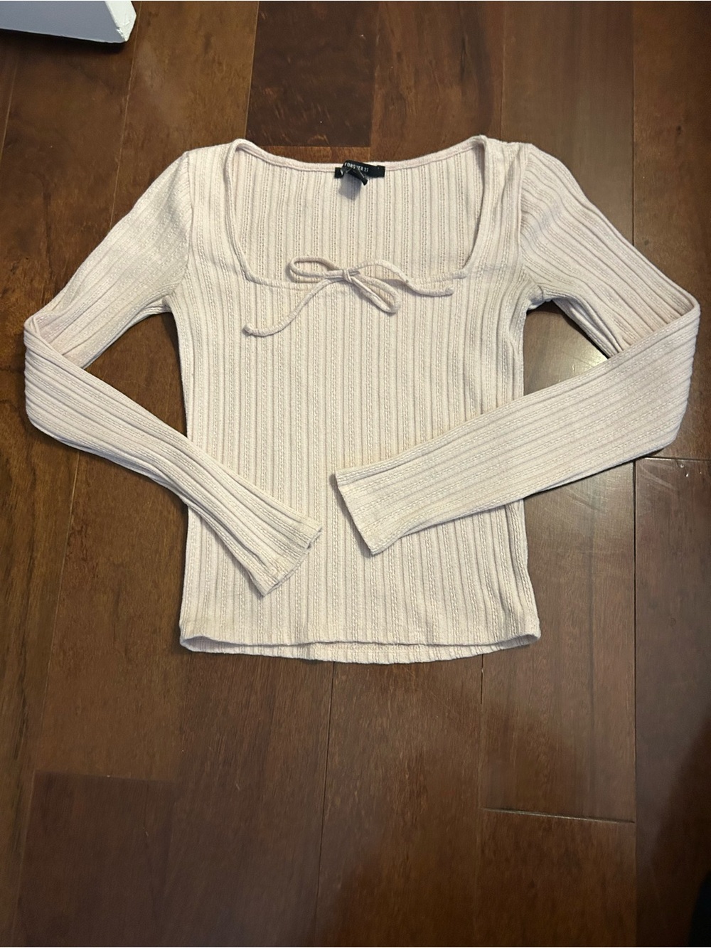 Forever 21 Dainty Dusty Pink Feminine Women’s Sz S Square Neck Blouse Top